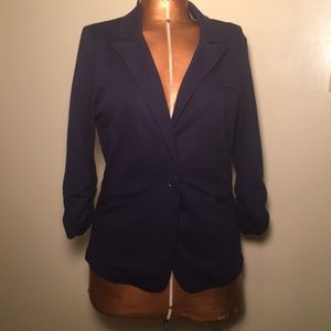 Cotton 3/4 Sleeve Blazer